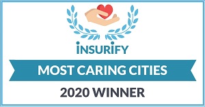 most caring cities, winners social badge